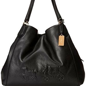 Coach Horse & Carriage Embossed Edie 31 Shoulder Bag